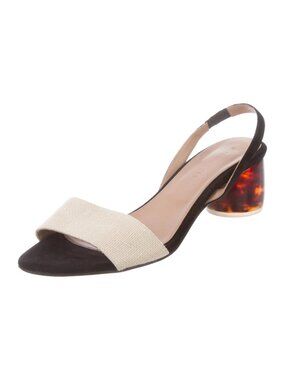 Dear Frances  Luna Suede Slingback Sandals - Size: 9 (IT 39)